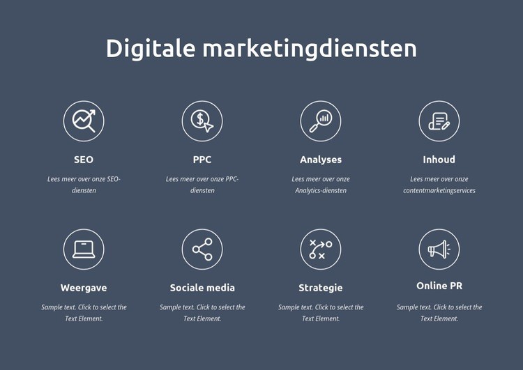 Wij zijn digitale marketingdiensten Website ontwerp