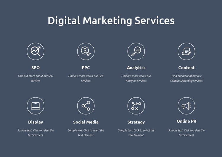 We are digital marketing services One Page Template