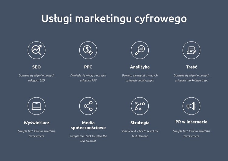 Jesteśmy usługami marketingu cyfrowego Szablon CSS