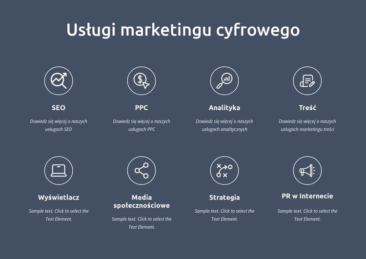 Jesteśmy usługami marketingu cyfrowego Szablon witryny sieci Web