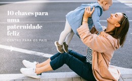 Maquete De Site Multifuncional Para Paternidade Feliz E Fácil