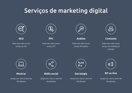 Somos Serviços De Marketing Digital - Modelo De Página HTML