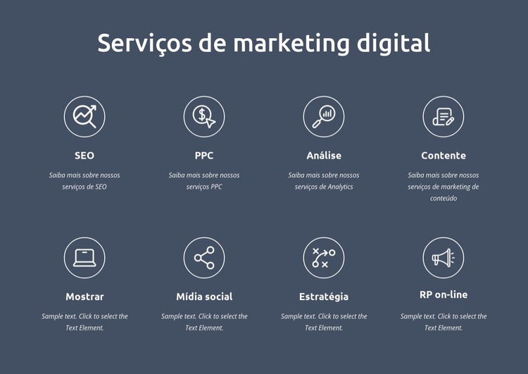 Somos serviços de marketing digital Template Joomla