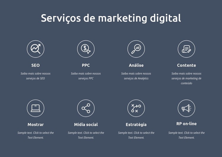 Somos serviços de marketing digital Modelo