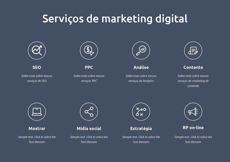 Somos serviços de marketing digital Tema WordPress