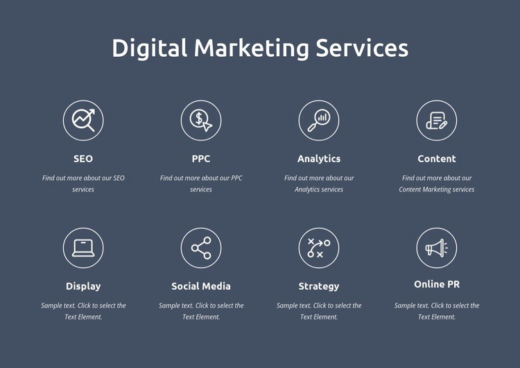 We are digital marketing services Squarespace Template Alternative