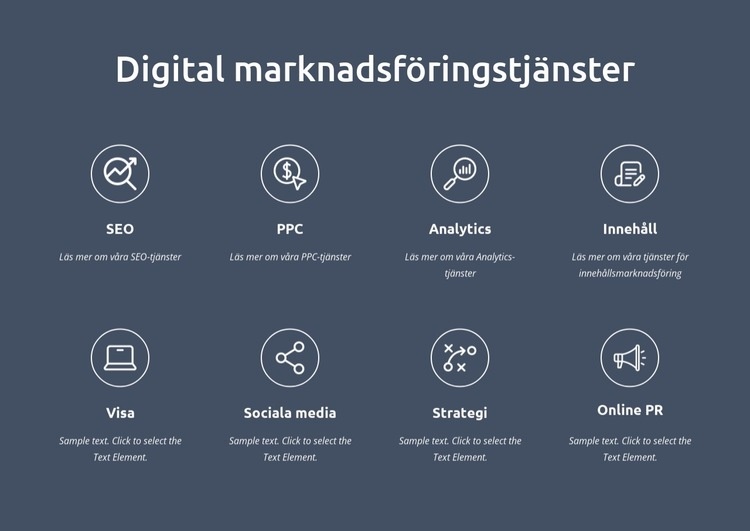 Vi är digitala marknadsföringstjänster HTML-mall