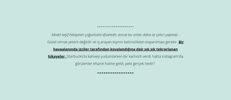 Nane zemin üzerine metin CSS Şablonu