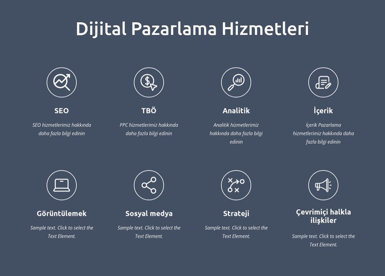 Biz dijital pazarlama hizmetleriyiz Joomla Şablonu