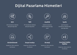 Biz Dijital Pazarlama Hizmetleriyiz - Web Sitesi Oluşturucu Şablonu