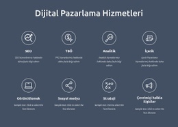 Biz Dijital Pazarlama Hizmetleriyiz Için Web Sitesi Tasarımı