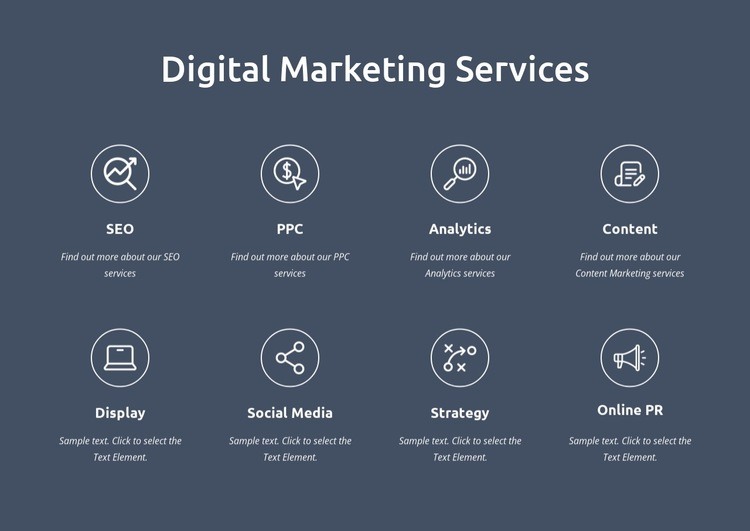 We are digital marketing services Webflow Template Alternative