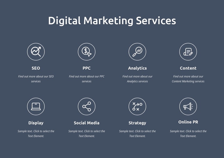 We are digital marketing services Website Template