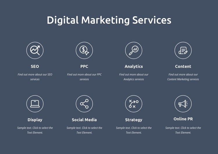 We are digital marketing services Wix Template Alternative