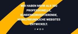 Überschriften Und Soziale Symbole - Leere HTML5-Vorlage