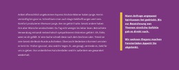 Zwei Textspalten - Moderner Website-Builder