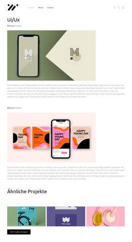 UI-Design Farben Und Grafiken