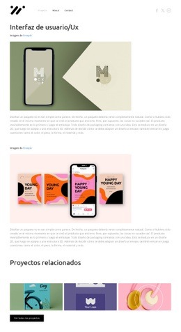 Diseño De Interfaz De Usuario: Creador De Sitios Web Para Inspirarte