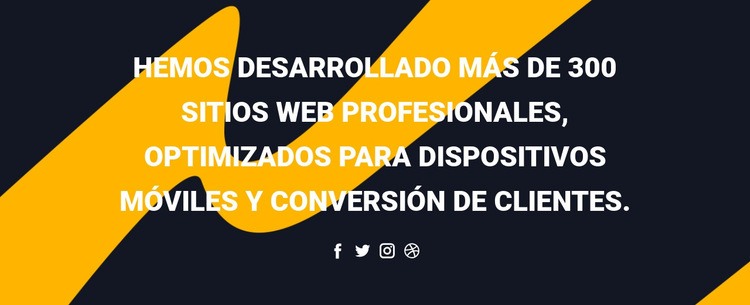 Íconos sociales y de encabezado Creador de sitios web HTML