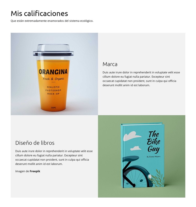 Perfección del embalaje Plantilla CSS