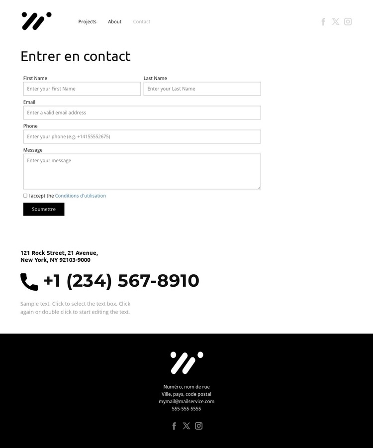 Votre première impression Modèle HTML