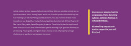 Two columns of text - Web Page Design by Nicepage