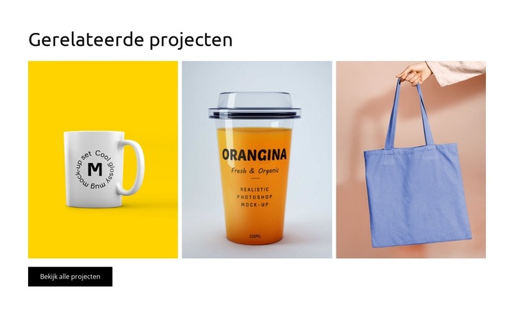 Gerelateerde projecten HTML-sjabloon