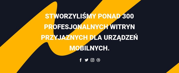 Nagłówek i ikony społeczne Szablony do tworzenia witryn internetowych