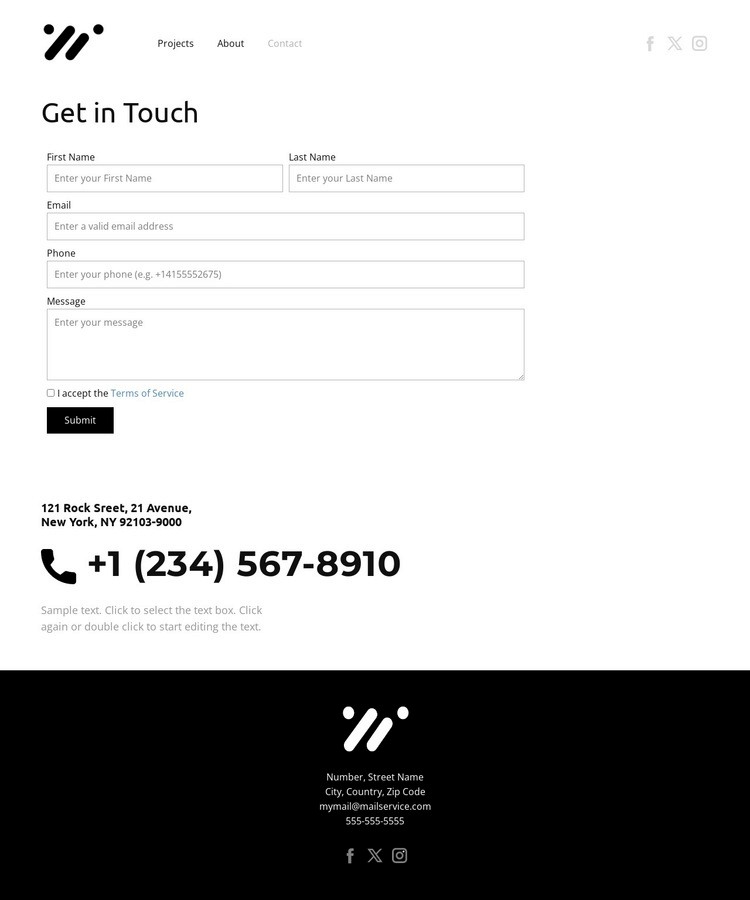 Your first impression Wix Template Alternative