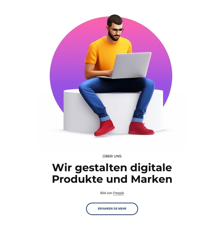 Wir entwerfen Websites, die Ihr Unternehmen verändern können Eine Seitenvorlage