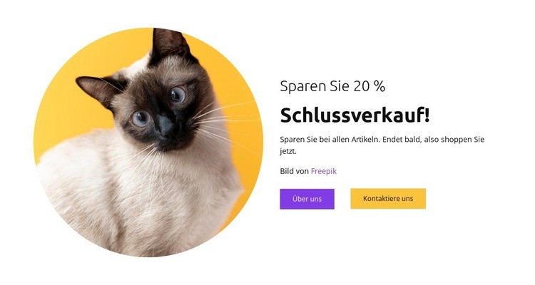 Katzen sind meine besten Freunde Website design