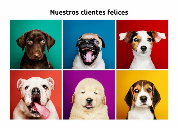 Los perros son mis mejores amigos. Creador de sitios web HTML