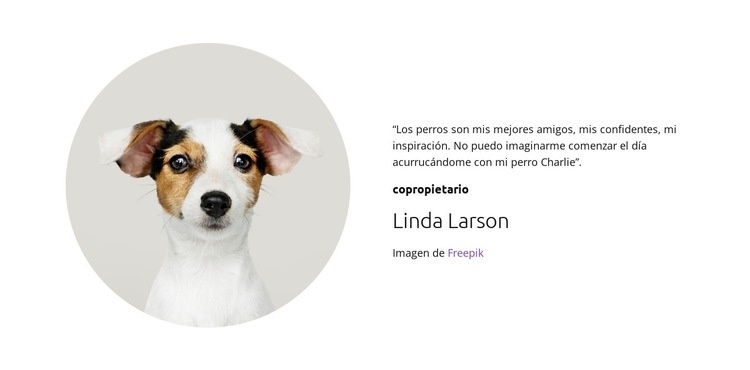 dueños de perros Creador de sitios web HTML