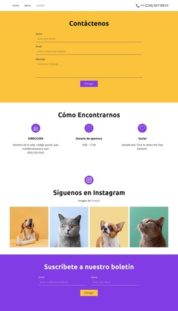 Siga Con Nosotros - Tema De WordPress