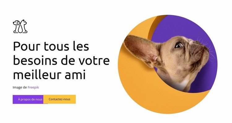 De la nourriture et des collations aux jouets Créateur de site Web HTML