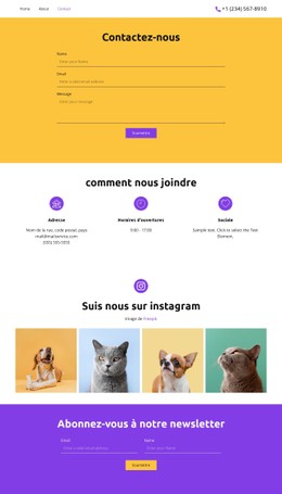 Menu CSS Pour Suivez-Nous Sur