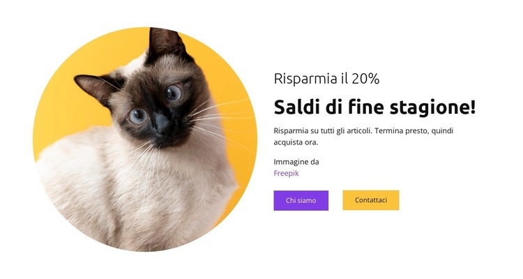 I gatti sono i miei migliori amici Costruttore di siti web HTML