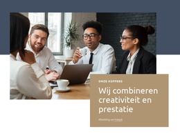 Wij Combineren Creatieve Prestaties - Premium-Elementensjabloon