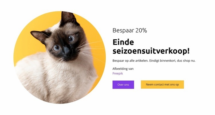 Katten zijn mijn beste vrienden Website ontwerp