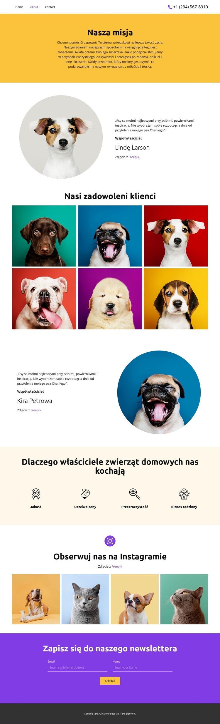 Dla wszystkich Twoich zwierząt Motyw WordPress