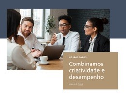 Combinamos Desempenho Criativo - Design Criativo De Sites Multiuso