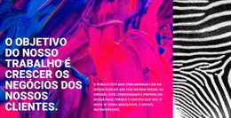 Página De Destino Impressionante Para O Objetivo Do Nosso Trabalho