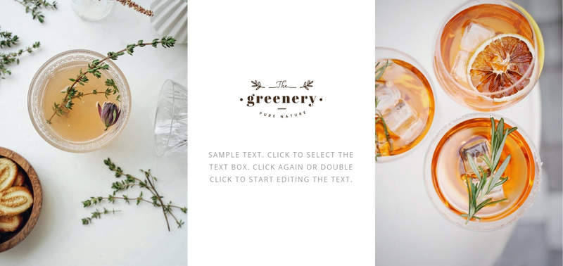 Cocktail recipes Squarespace Template Alternative