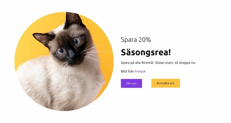 Katter är mina bästa vänner HTML-mall