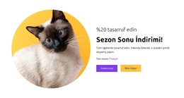 Kediler Benim En Iyi Arkadaşlarımdır - HTML Sayfası Şablonu