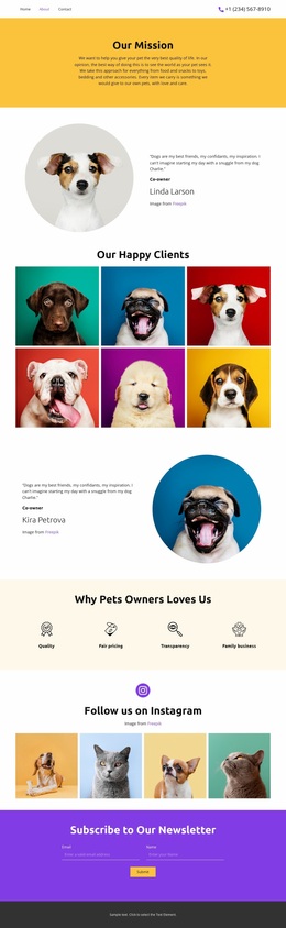 150 Pets & Animals Website Designs | Nicepage