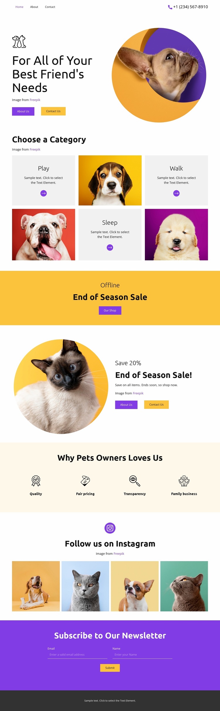 Best Friend's Website Design