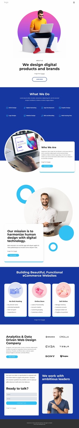 How we help people - Website Template by Nicepage
