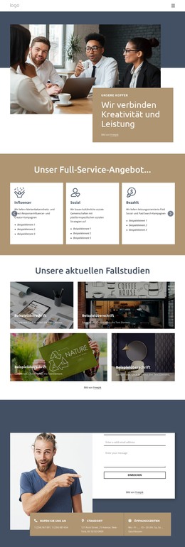 Lösen Sie Echte Managementberatungsfälle – Vorlage Für Website-Builder