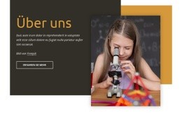 Wissenschaftliche Entwicklung Für Kinder – Website-Mockup-Vorlage